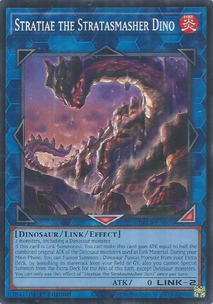 Stratiae the Stratasmasher Dino card image