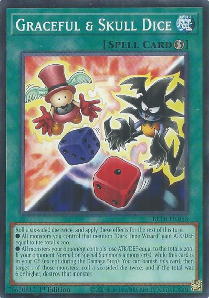 Graceful & Skull Dice card image