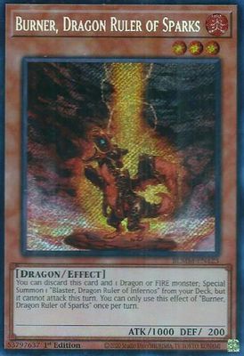 Burner, Dragon Ruler of Sparks card image