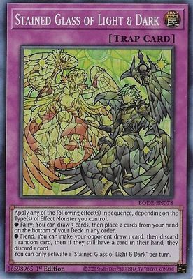Stained Glass of Light & Dark card image