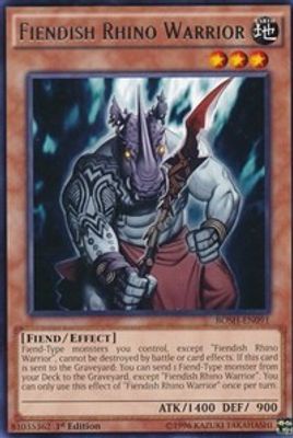 Fiendish Rhino Warrior card image