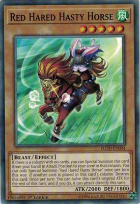 Red Hared Hasty Horse card image