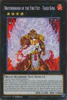 Brotherhood of the Fire Fist - Tiger King card image