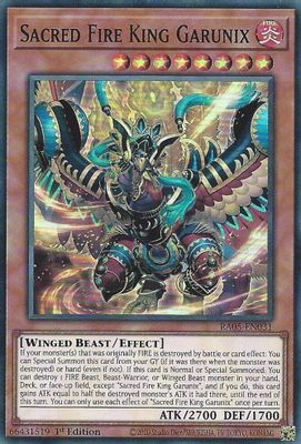 Sacred Fire King Garunix card image