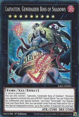 Laevatein, Generaider Boss of Shadows card image